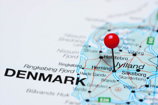 denmark map